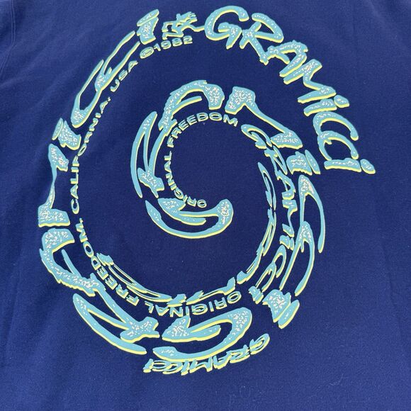 GRAMICCI Swirl Hoodie Size: ASIA:2XL USA:XL Navy Men NWT - Picture 9 of 9
